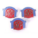 SET OF RARE WWII SECOND WORLD WAR BRISTOL ARP WD & HO WILLS BADGES