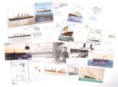 RMS TITANIC DISASTER - AUTOGRAPHED COVERS & POSTCARDS