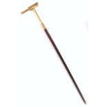 RARE EDWARDIAN WALKING STICK CANE TELESCOPE