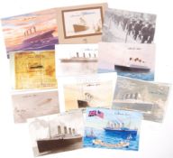 RMS TITANIC AUTOGRAPHED SURVIVOR POSTCARD COLLECTION