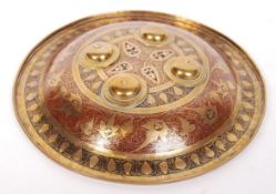 AFGHAN / INDO-PERSIAN BRASS CHASED DHAL / SIPAR / BUCKLER SHIELD
