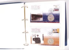 TITANIC 100 YEAR CENTENARY FIRST DAY COIN COVER COLLECTION