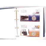 TITANIC 100 YEAR CENTENARY FIRST DAY COIN COVER COLLECTION