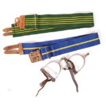 20TH CENTURY MILITARY ISSUE STABLE BELTS & SPURS