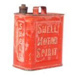 RARE MINIATURE ANTIQUE SHELL MOTOR SPIRIT ADVERTISING CAN