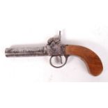 19TH CENTURY PERCUSSION CAP MUFF PISTOL