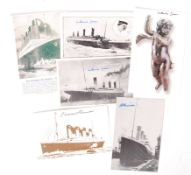 RMS TITANIC - SURVIVOR AUTOGRAPHED POSTCARD COLLECTION