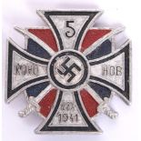 GERMAN 5TH DON COSSACK REGIMENTAL BADGE