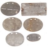 WWI GERMAN FIRST WORLD WAR ALLOY SOLDIER ID TAGS