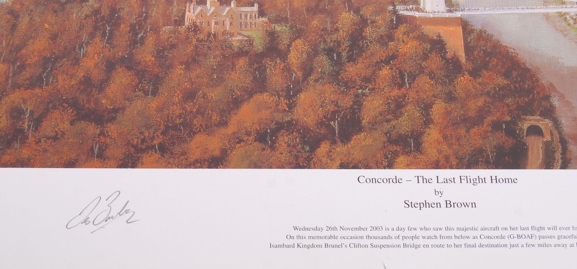 CONCORDE - THE LAST FLIGHT HOME - STEPHEN BROWN - PRINT - Bild 2 aus 3