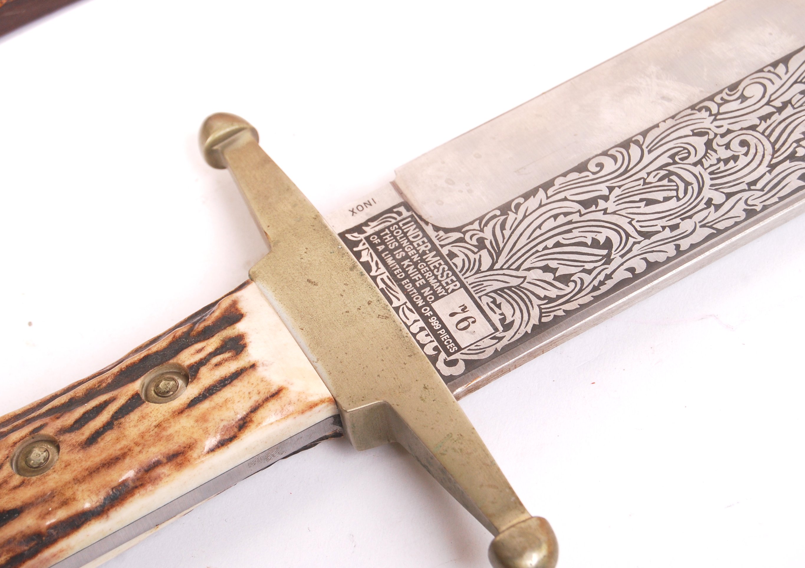 THE ALAMO BOWIE KNIFE - LINDER MESSER SOLINGEN BOWIE KNIFE - Image 4 of 5