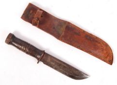 WWII SECOND WORLD WAR AMERICAN 225Q COMBAT FIGHTING KNIFE