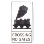 REPRODUCTION 20TH CENTURY CAST METAL RAILWAY SIGN