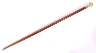 MID-CENTURY THE KING'S OWN ROYAL REGIMENT SWAGGER STICK / CANE