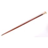 MID-CENTURY THE KING'S OWN ROYAL REGIMENT SWAGGER STICK / CANE