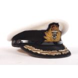 VINTAGE ROYAL NAVY CAPTAIN'S / COMMANDER'S UNIFORM CAP