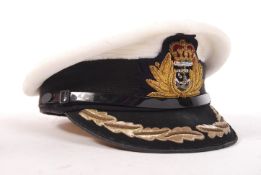 VINTAGE ROYAL NAVY CAPTAIN'S / COMMANDER'S UNIFORM CAP