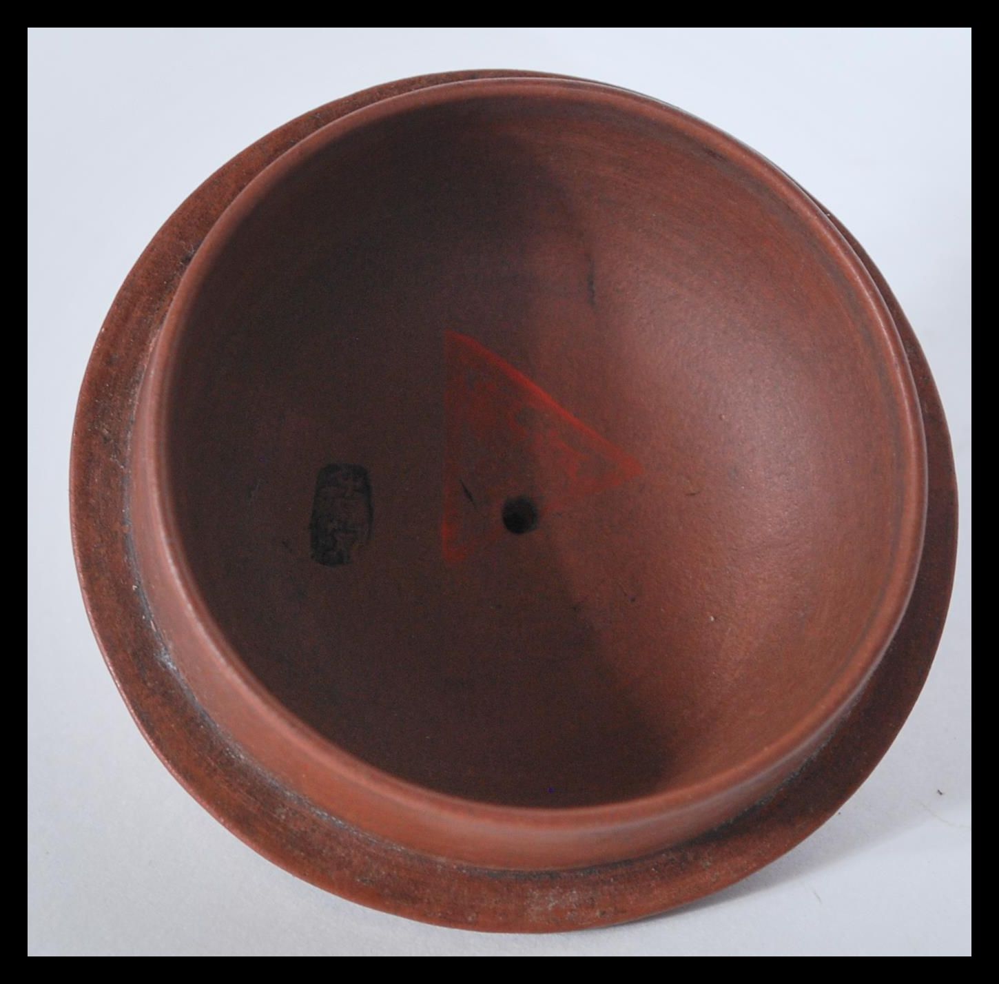 An early 20th Century Chinese Yixing brown clay te - Image 3 of 5