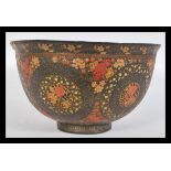 A 19th century Indian Kashmir papier mache bowl ra