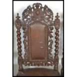A set of four late 19th Century Victorian carved o