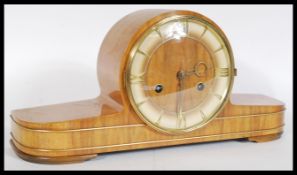 A vintage early 20th Century maple and satinwood m