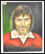 A contemporary artists impression of George Best,