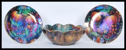 A 1920's / 30's Burleigh Ware Art Deco lustre bowl