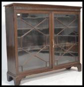 An early 20th century Chippendale revival bookcase