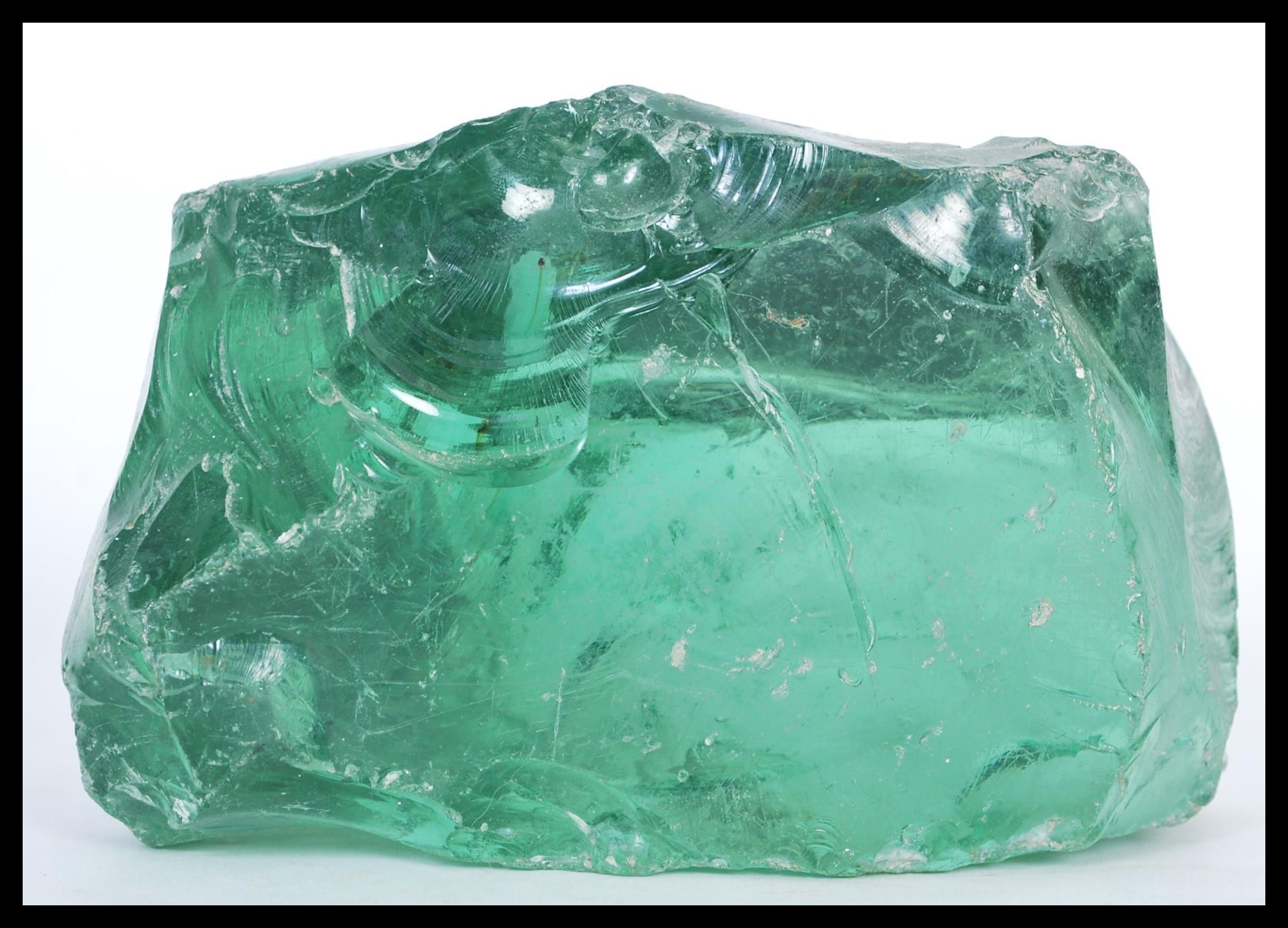 A large 19th Century Victorian Nailsea glass slump - Image 3 of 4