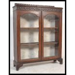 A late 19th century Victorian glazed bookcase / di