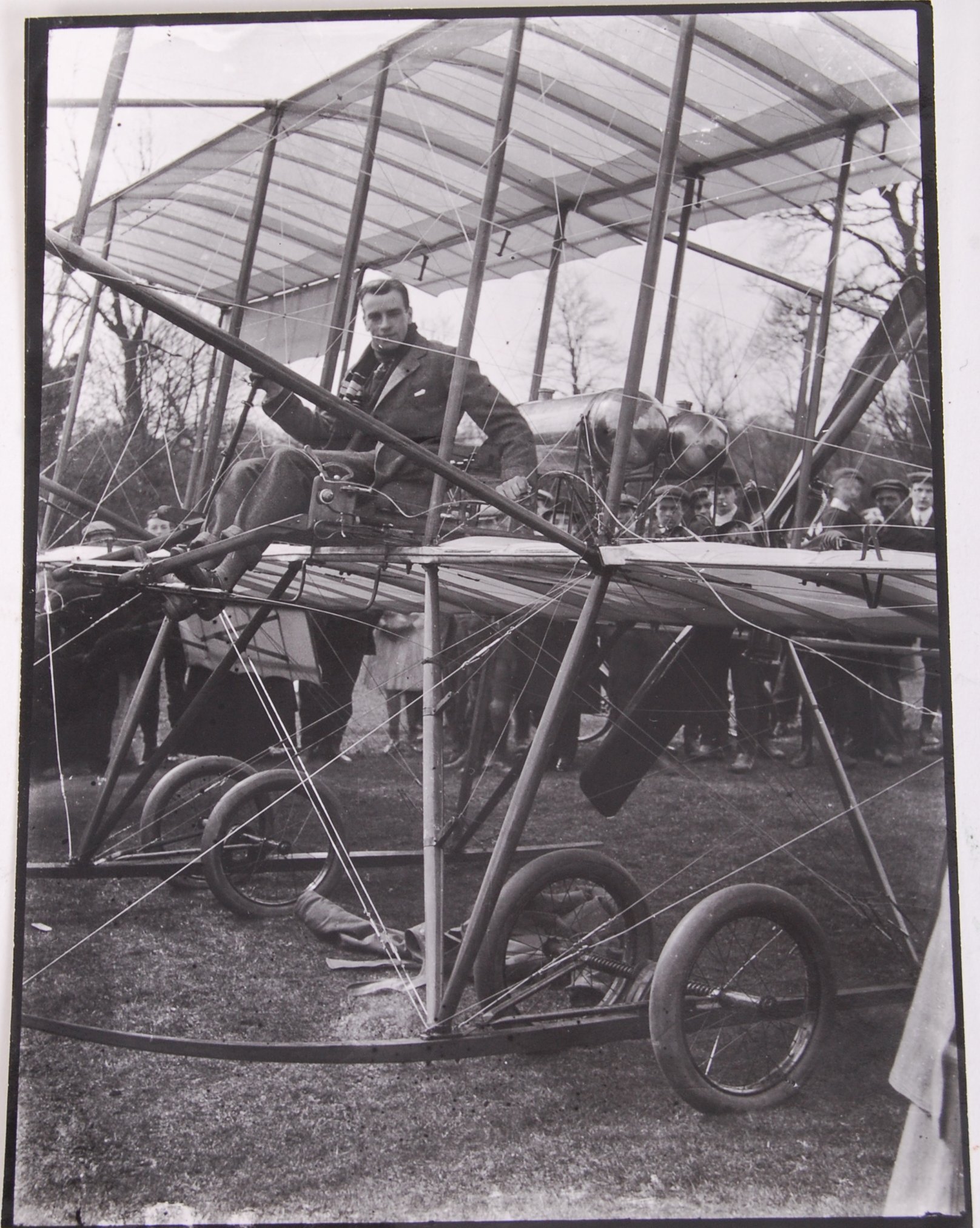 EARLY AVIATION AEROPLANE CRASH GLASS PLATE NEGATIV - Image 4 of 8