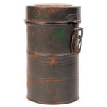 RARE WWI FIRST WORLD WAR GERMAN GAS MASK TIN