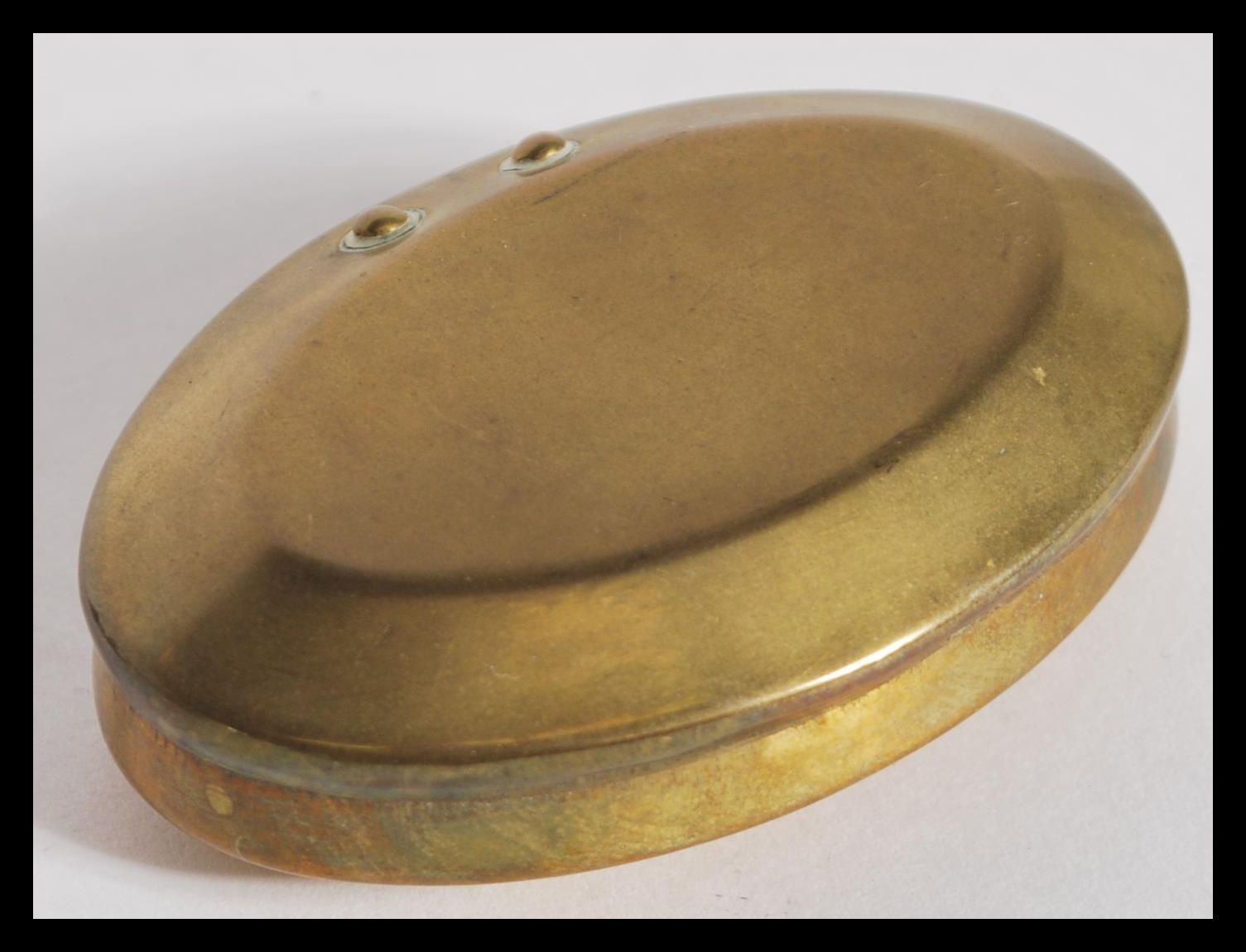 A group of smoking related items to include a Georgian 18th Century brass snuff box, a Ronson - Image 3 of 6