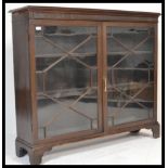 An early 20th century Chippendale revival bookcase
