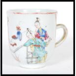 An 18th century Chinese porcelain teacup depicting