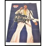 A very large vintage retro 1970's Elvis Presley poster published by The Sun depicting Elvis