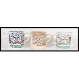 A 19th Century Victorian ' God Speed the Plough ' loving cup having shaped twin handles and a