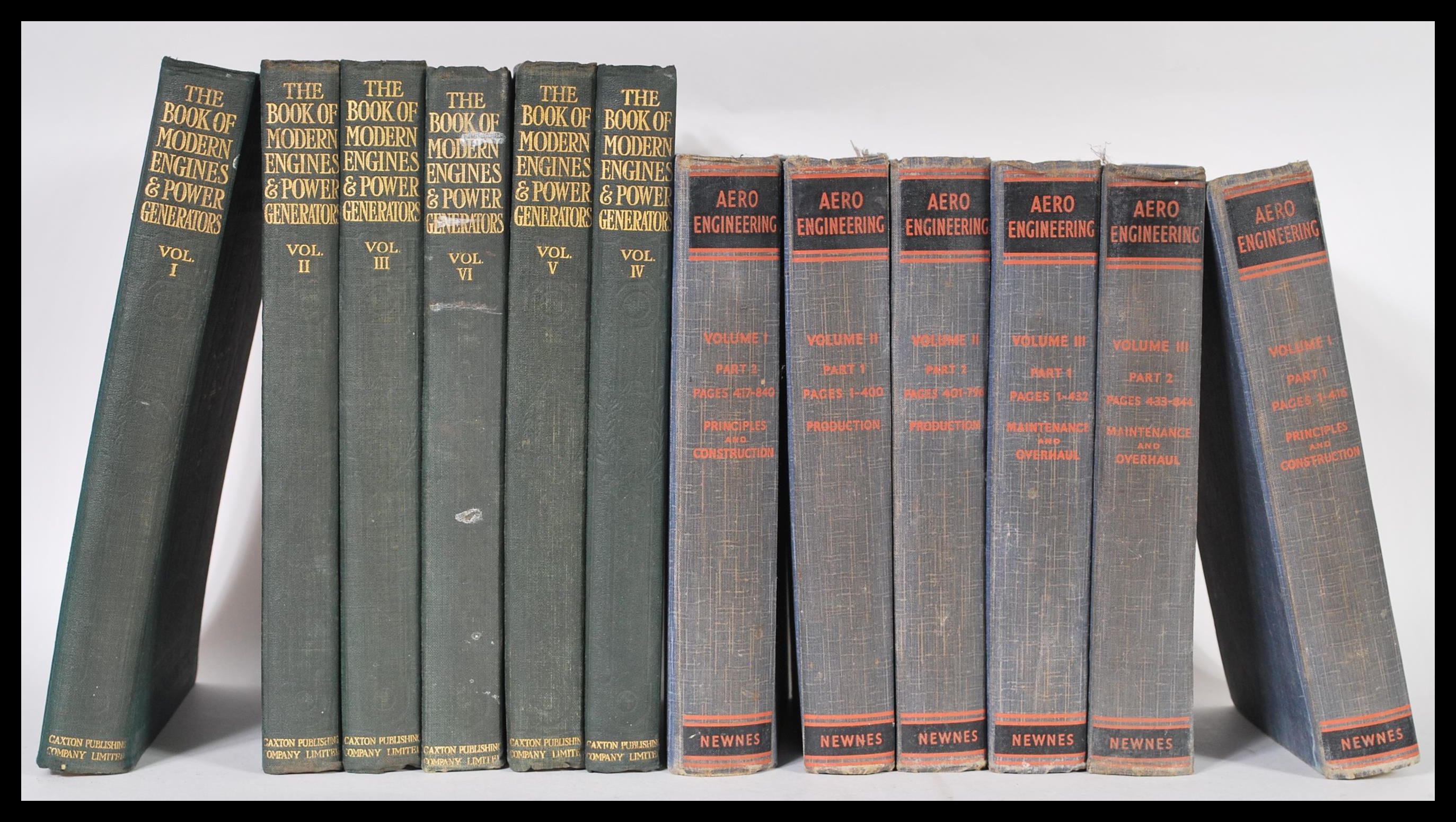 A selection of vintage 20th Century Engineering books to include six volumes of ' The Book of Modern