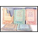 A complete set of five volumes volume I-V of The Times Atlas Of The World Edited by John