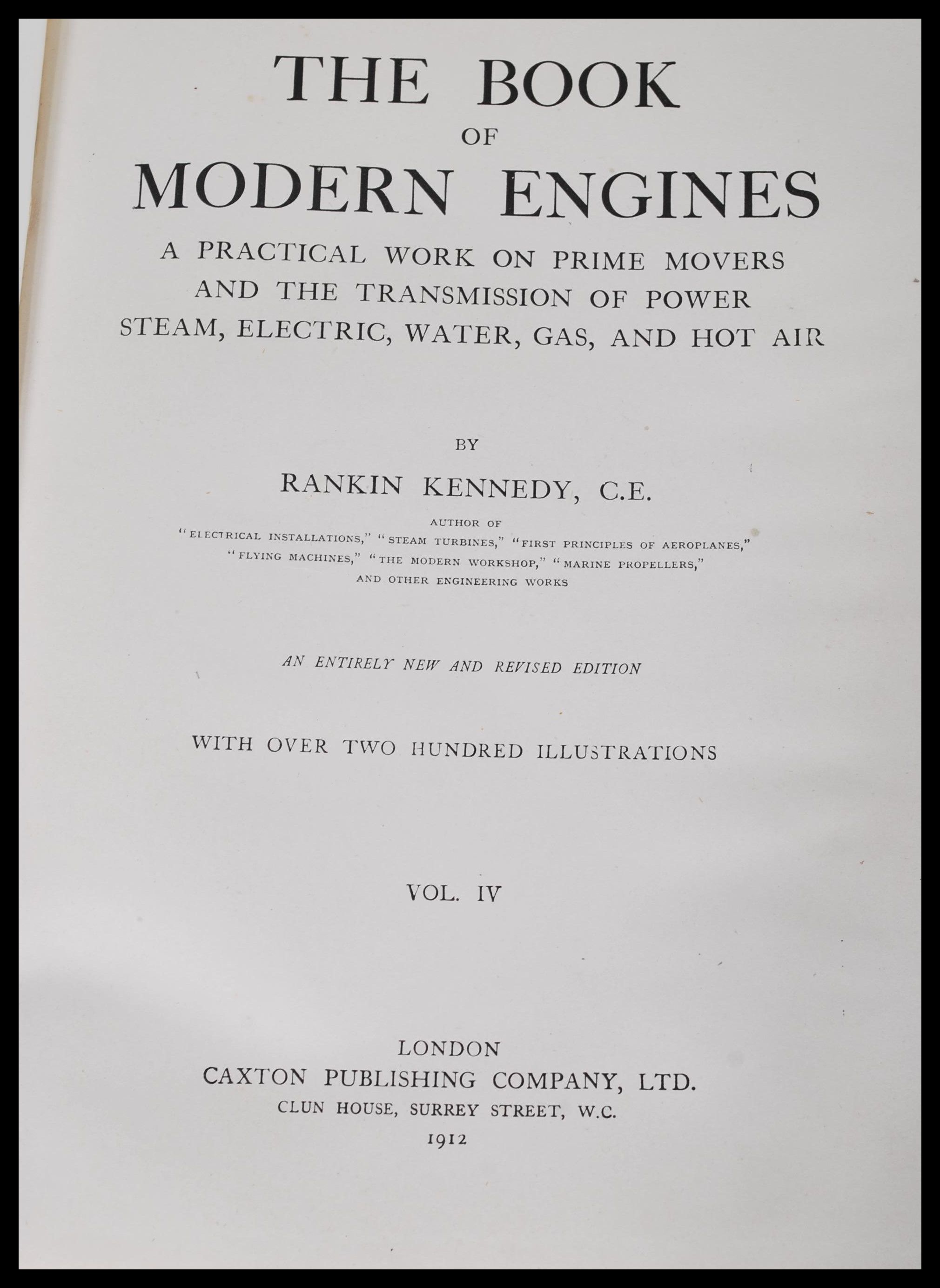 A selection of vintage 20th Century Engineering books to include six volumes of ' The Book of Modern - Image 4 of 5
