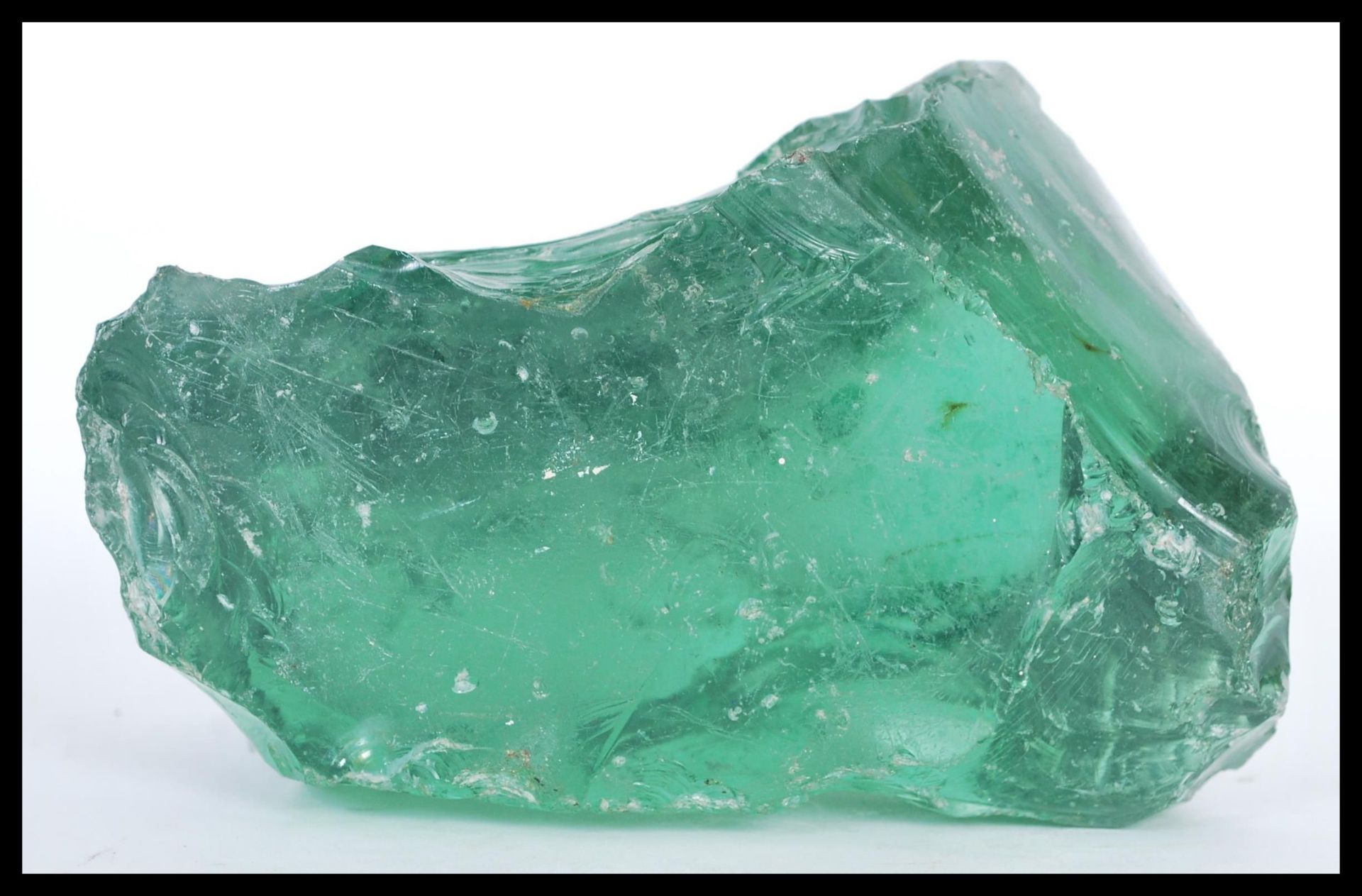 A large 19th Century Victorian Nailsea glass slump - Bild 4 aus 4