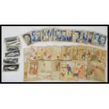 A collection of vintage cigarette cards to include a selection of J. Wix Henry cigarette cards, a