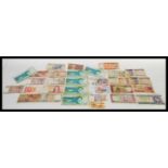 A collection of World banknotes paper money currency dating from the early 20th Century to include