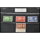 Great Britain stamps.1951 George VI Festival 2/6 to £1 High values (Set 4 values)