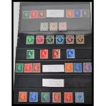 Great Britain stamps.1937-51 George VI (Three sets), Dark, Light & New colours. Unmounted mint