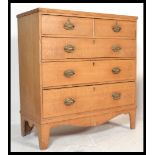 A 19th century Victorian oak chest of drawers bein