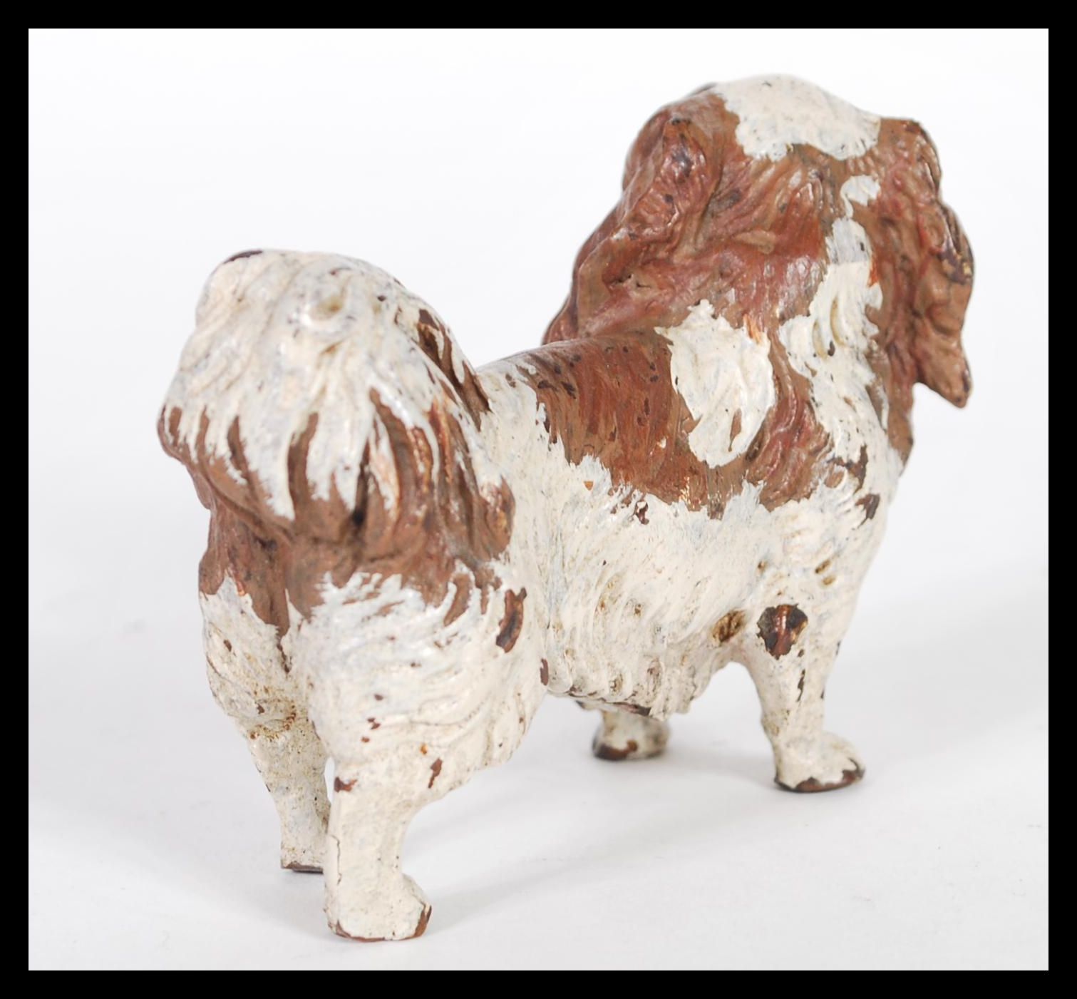 An Austrian cold painted bronze figurine in the form of a dog in the manner of Bergman having - Image 2 of 3