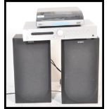 A pair of Sony 20th century music speakers, model SS A 300 together with a Bush Acoustics record