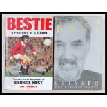 George Best - Two signed football autobiographies to include ' Bestie ' a portrait of a legend by