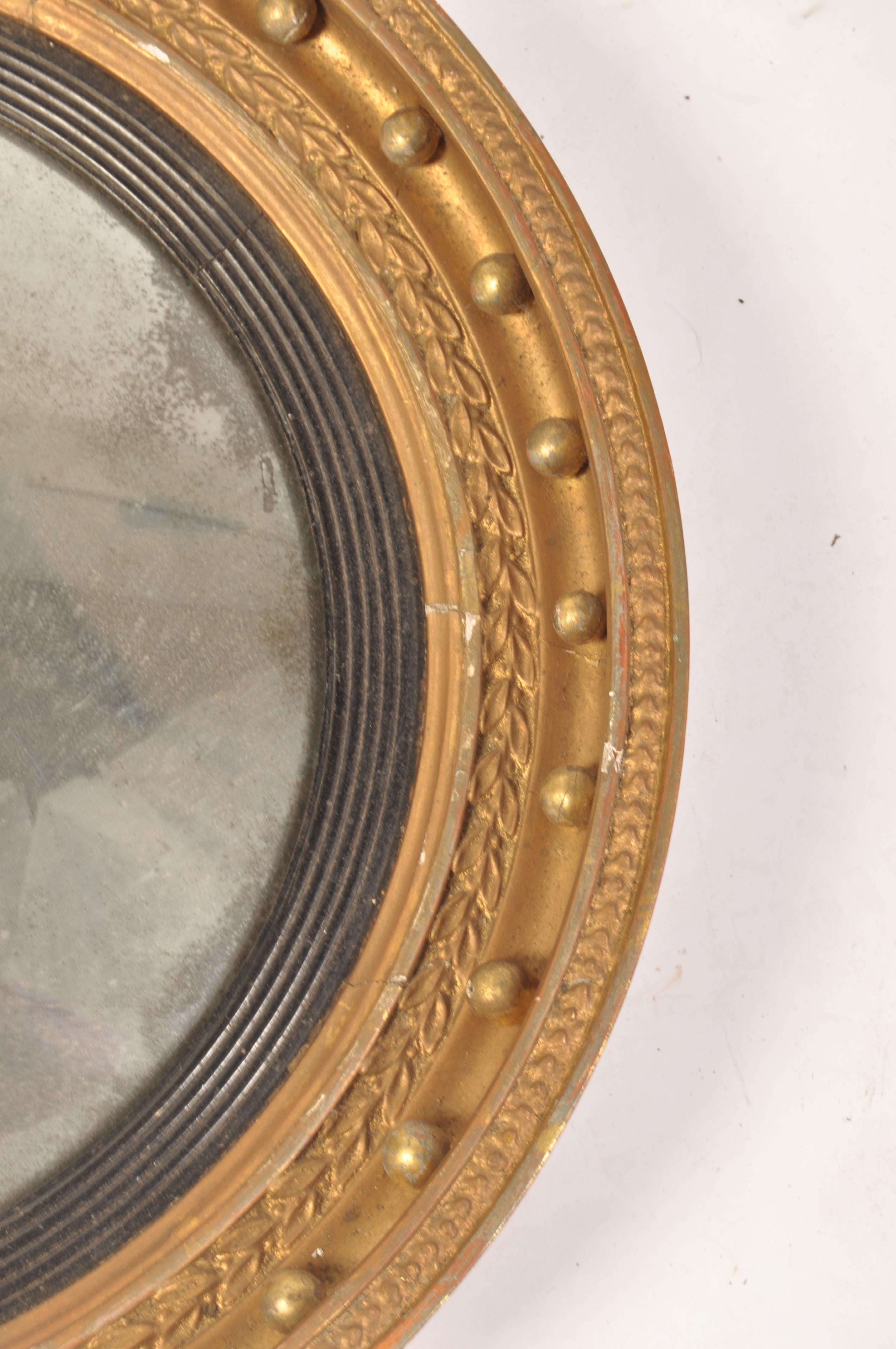 19TH CENTURY REGENCY GILTWOOD CONVEX COMPOSITE WAL - Image 3 of 4